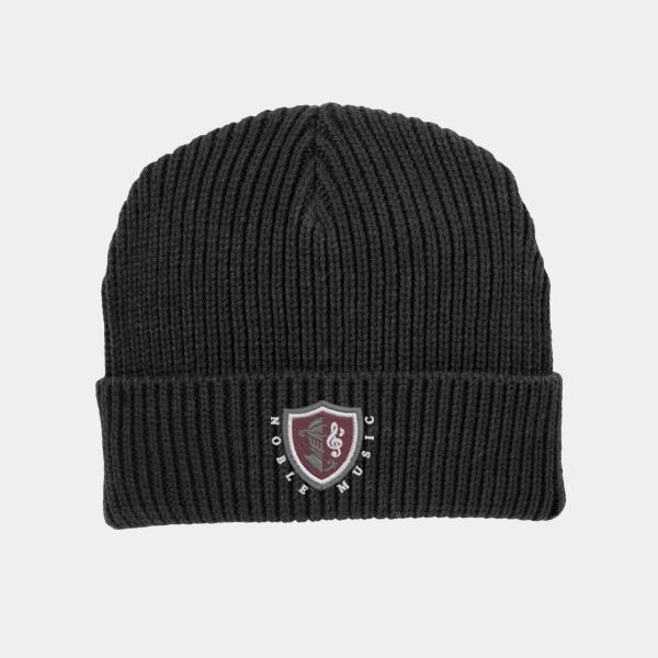 Chorded Knit Beanie with cuff Thumbnail