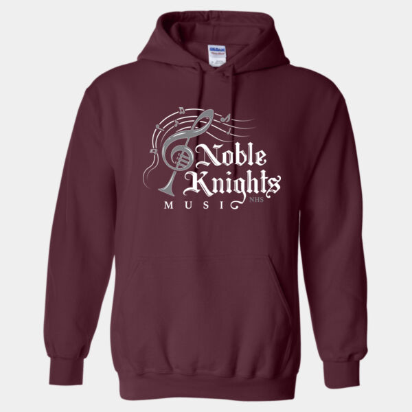 Adult Hooded Sweatshirt- Maroon Thumbnail