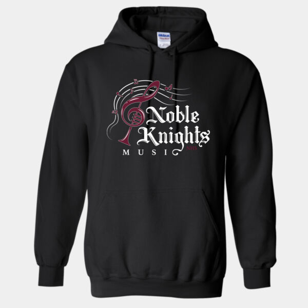 Adult Hooded Sweatshirt- Black Thumbnail